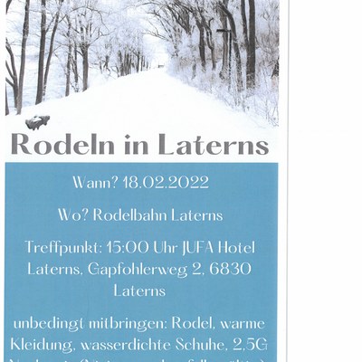Rodeln in Laterns
